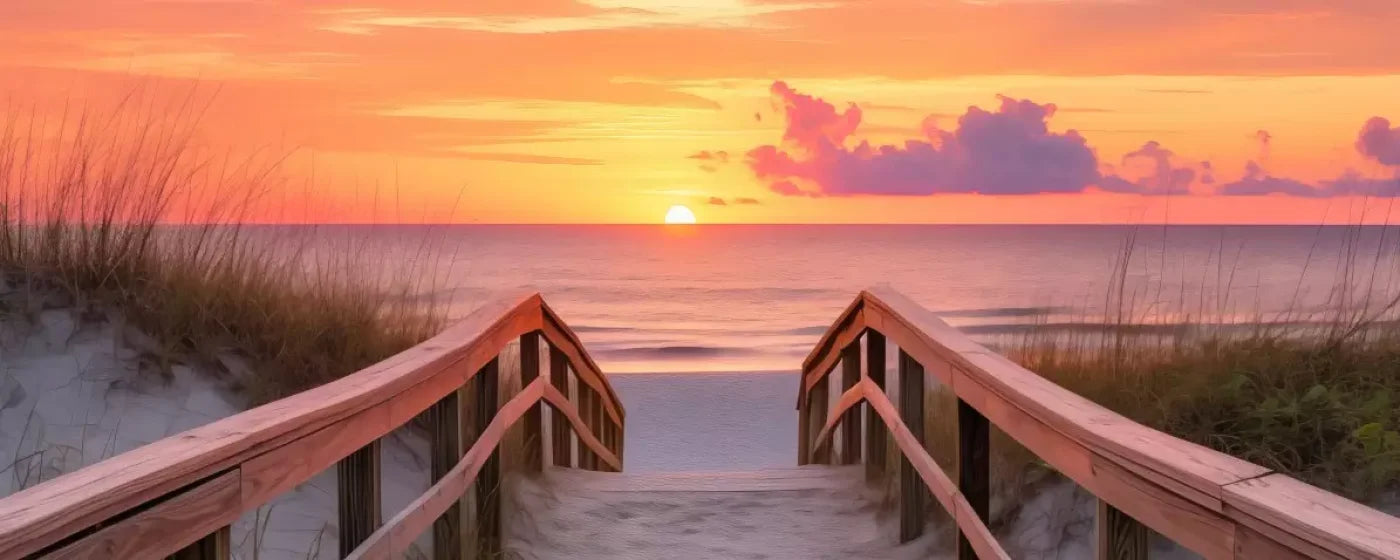 Sun Set Beach 20’X8’ Ultracloth (240 X 96 Inch) Backdrop