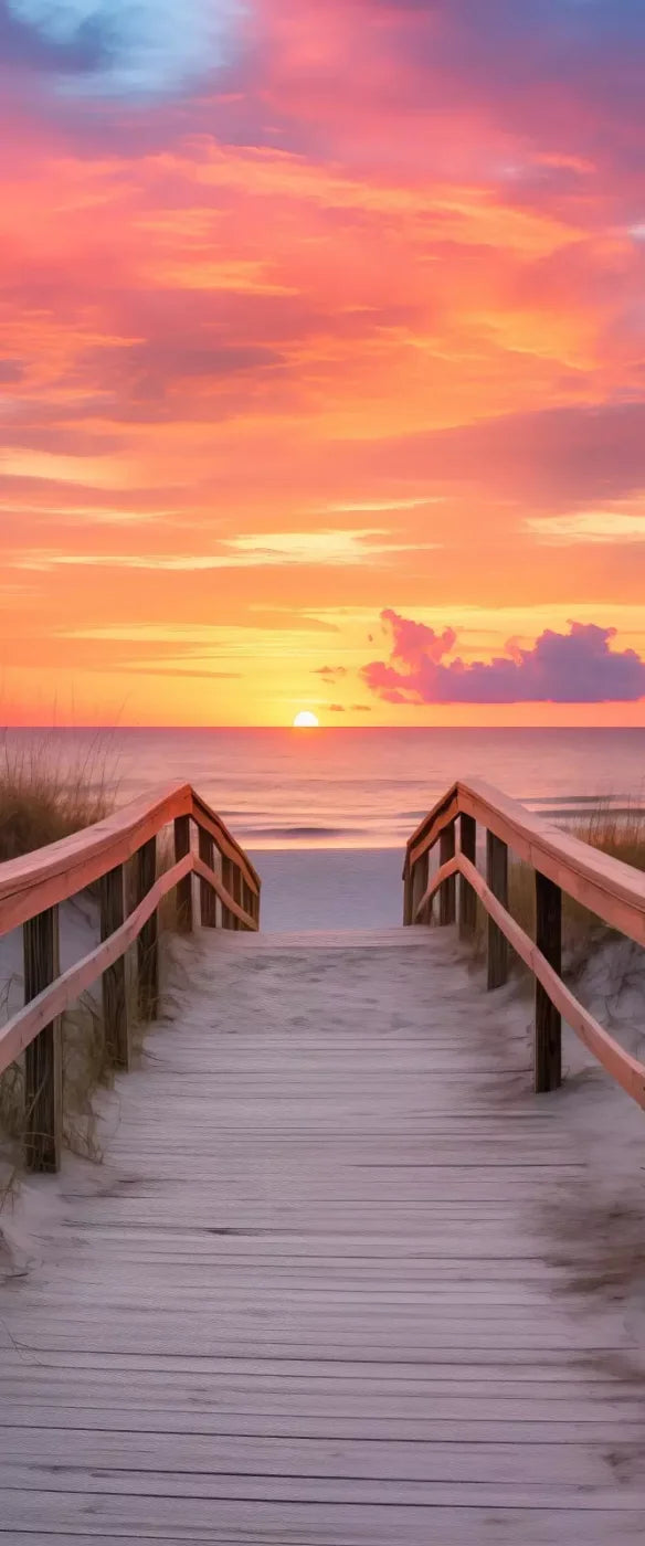 Sun Set Beach 5’X12’ Ultracloth For Westcott X-Drop (60 X 144 Inch) Backdrop
