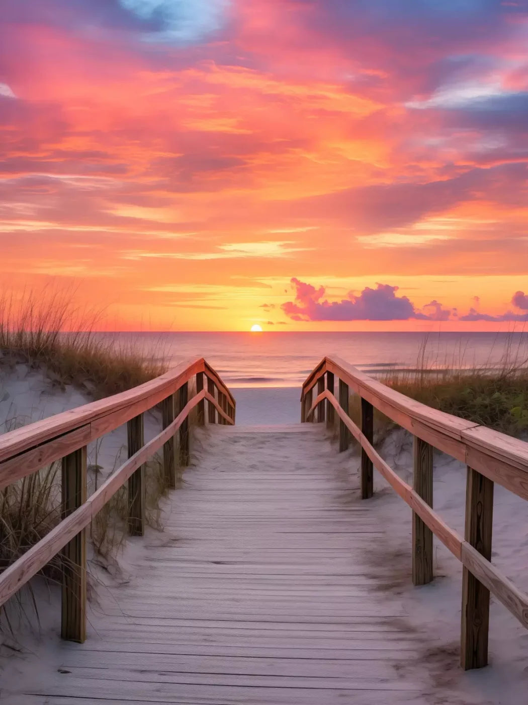 Sun Set Beach 5’X6’8 Fleece (60 X 80 Inch) Backdrop