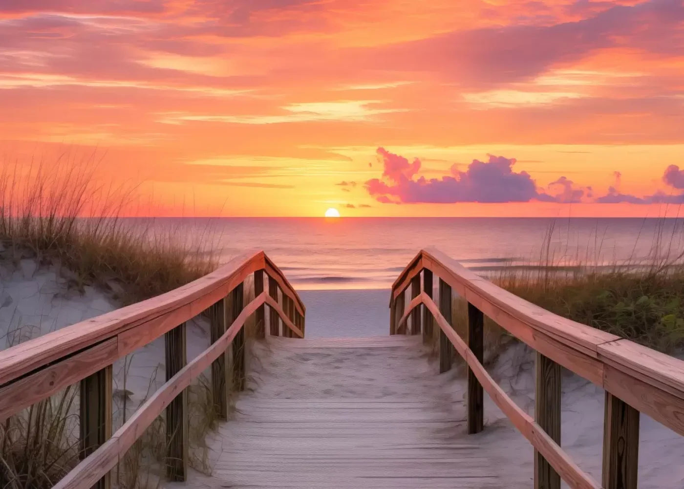 Sun Set Beach 7’X5’ Ultracloth (84 X 60 Inch) Backdrop