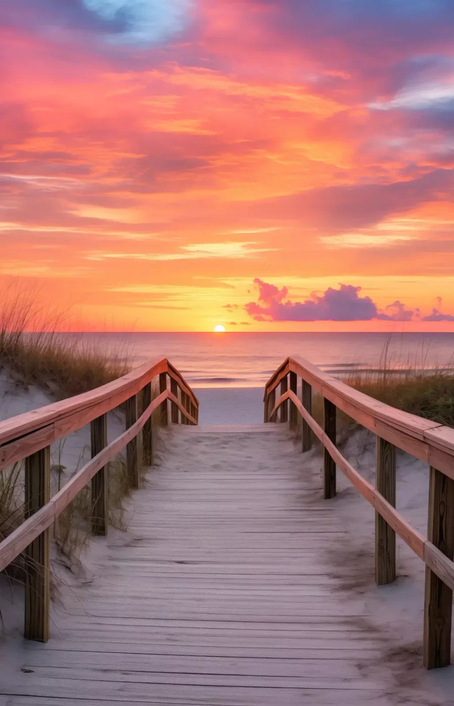 Sun Set Beach 9’X14’ Ultracloth (108 X 168 Inch) Backdrop