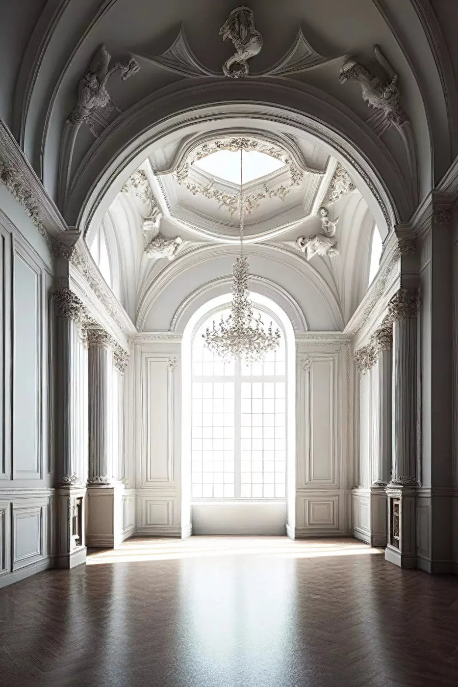 Sunlit Arch Room 5X8 Ultracloth ( 60 X 96 Inch ) Backdrop