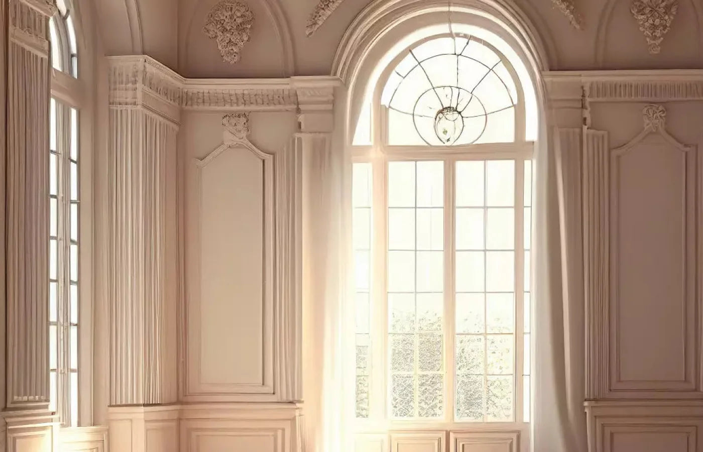 Sunlit Arch Warm Room 12X8 Ultracloth ( 144 X 96 Inch ) Backdrop