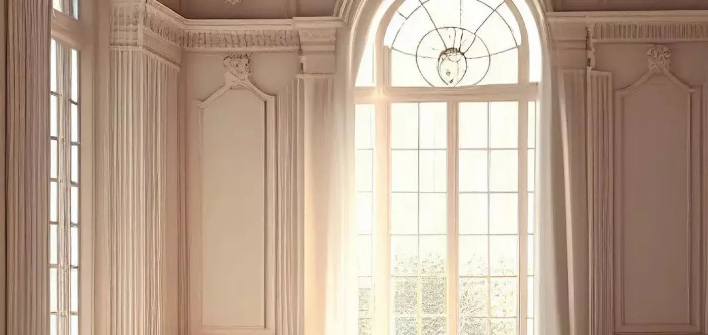 Sunlit Arch Warm Room 16X8 Ultracloth ( 192 X 96 Inch ) Backdrop