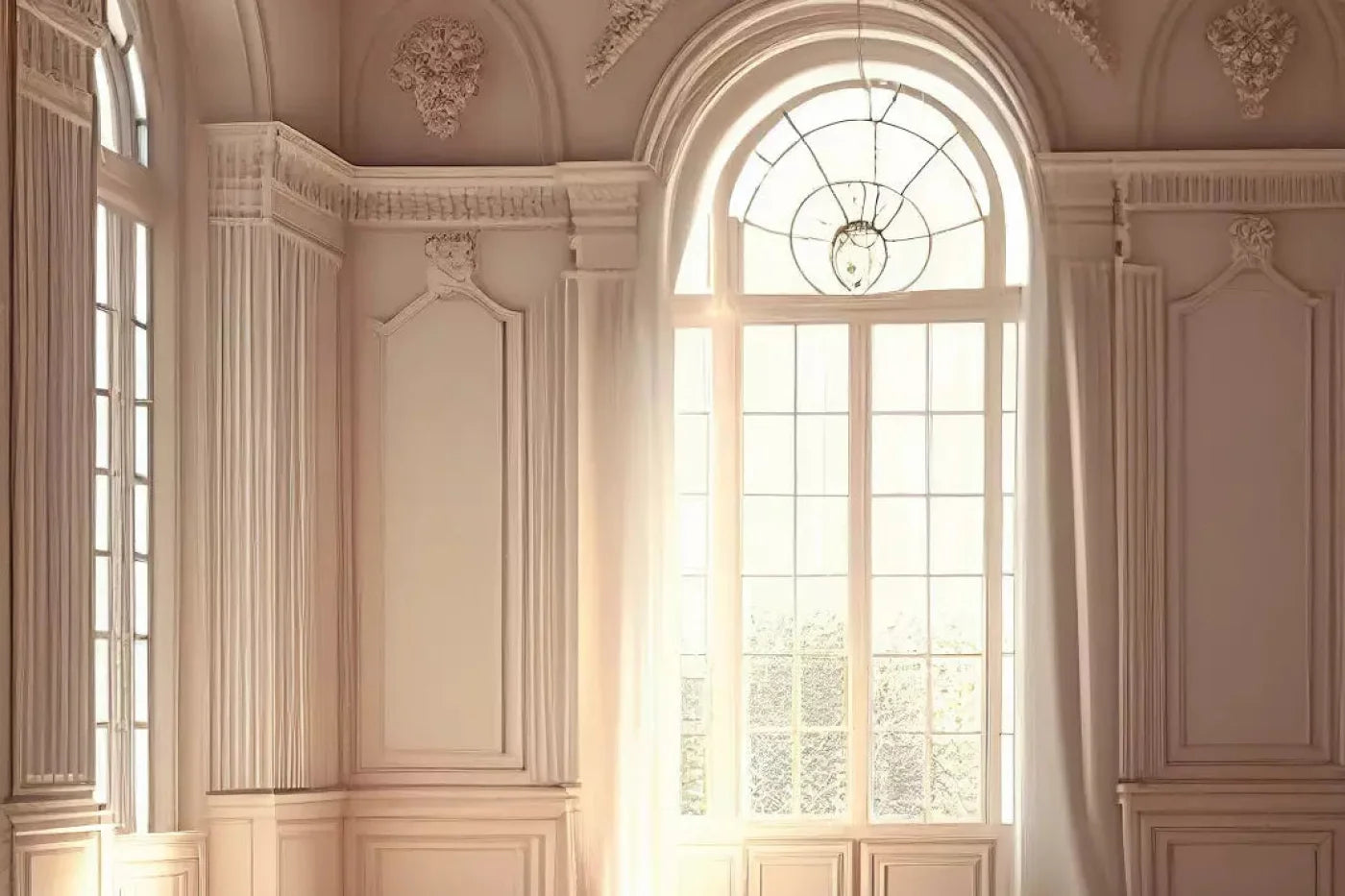 Sunlit Arch Warm Room 8X5 Ultracloth ( 96 X 60 Inch ) Backdrop