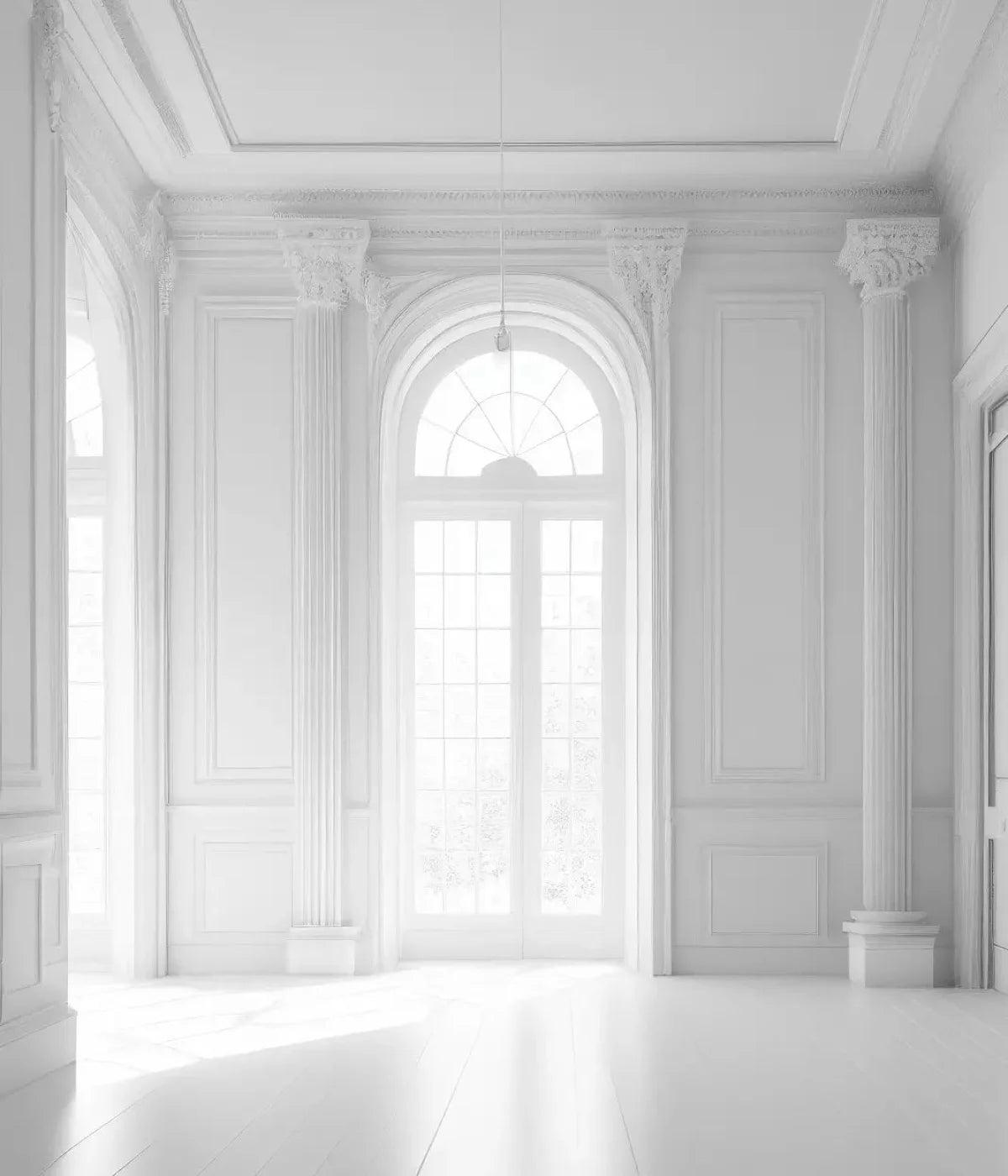 Sunlit White Room 10X12 Ultracloth ( 120 X 144 Inch ) Backdrop