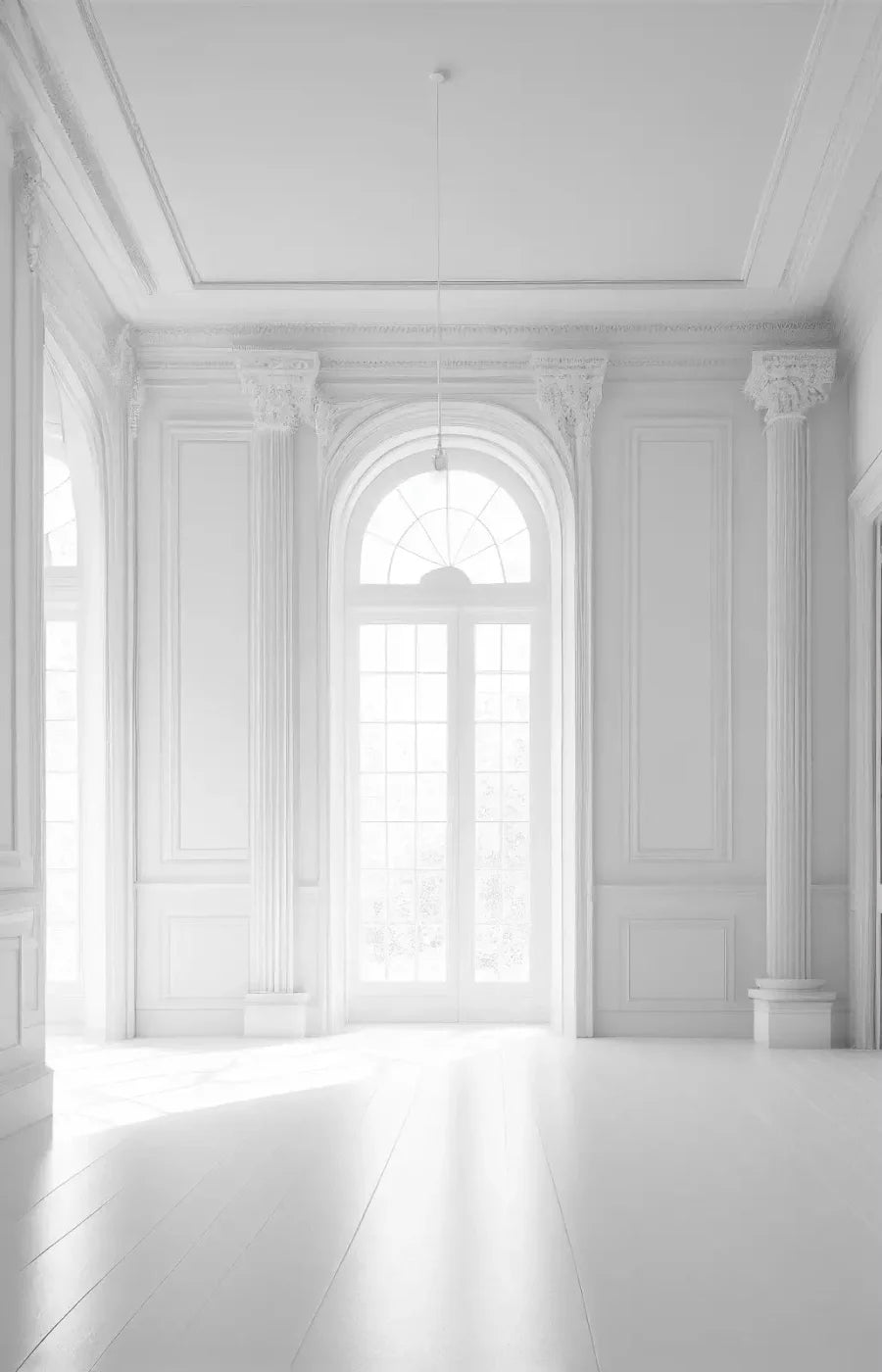 Sunlit White Room 8X12 Ultracloth ( 96 X 144 Inch ) Backdrop