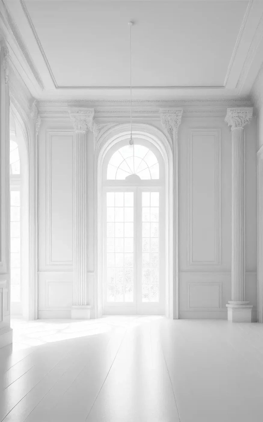 Sunlit White Room 9X14 Ultracloth ( 108 X 168 Inch ) Backdrop