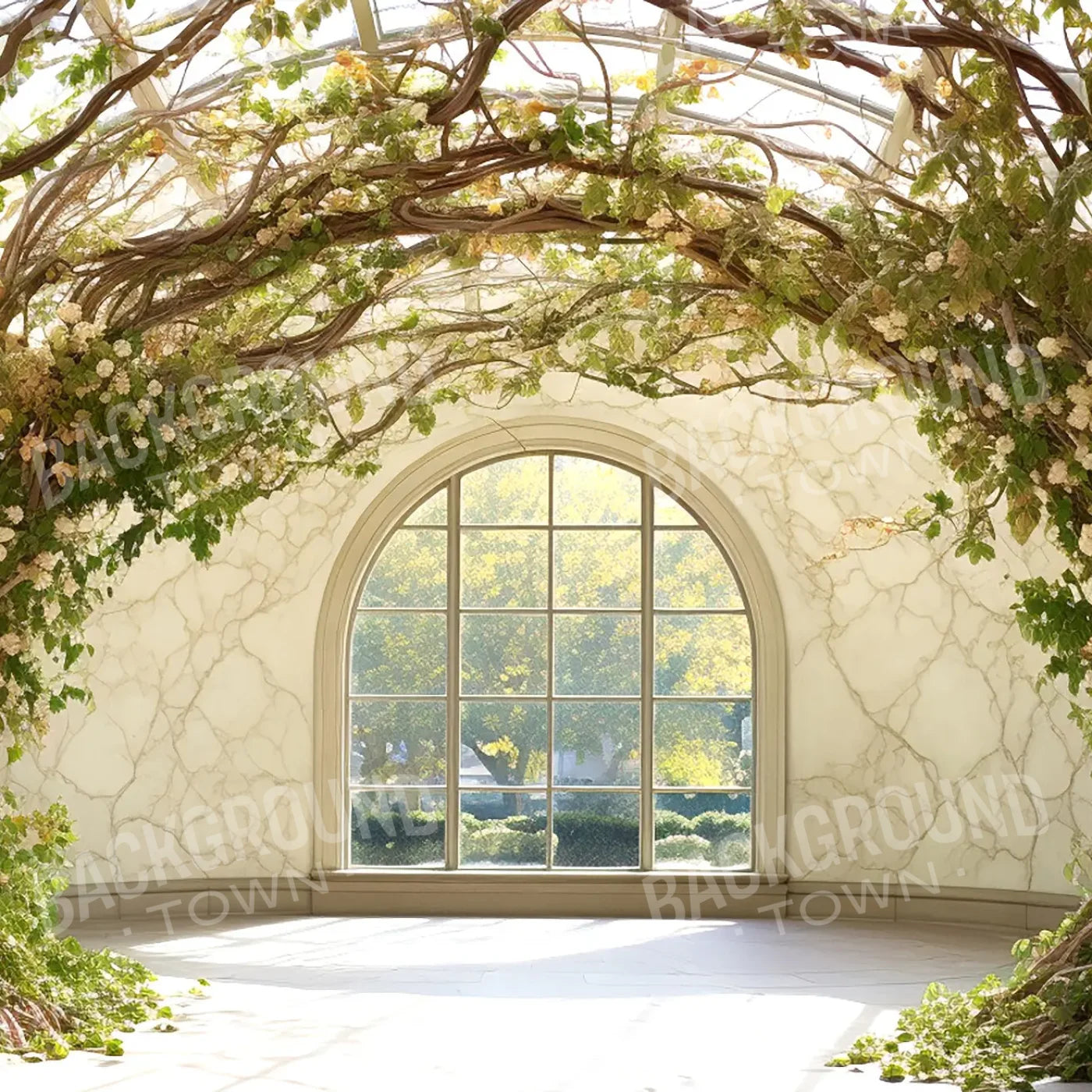 Sunny Veranda 8’x8’ Fleece (96 x 96 inch) Backdrop