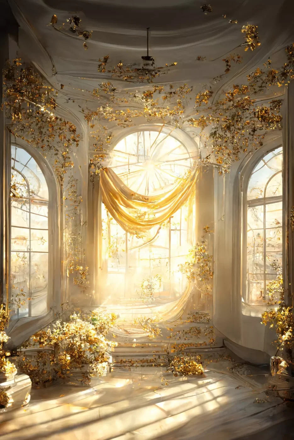 Sunroom Sunset 5X8 Ultracloth ( 60 X 96 Inch ) Backdrop