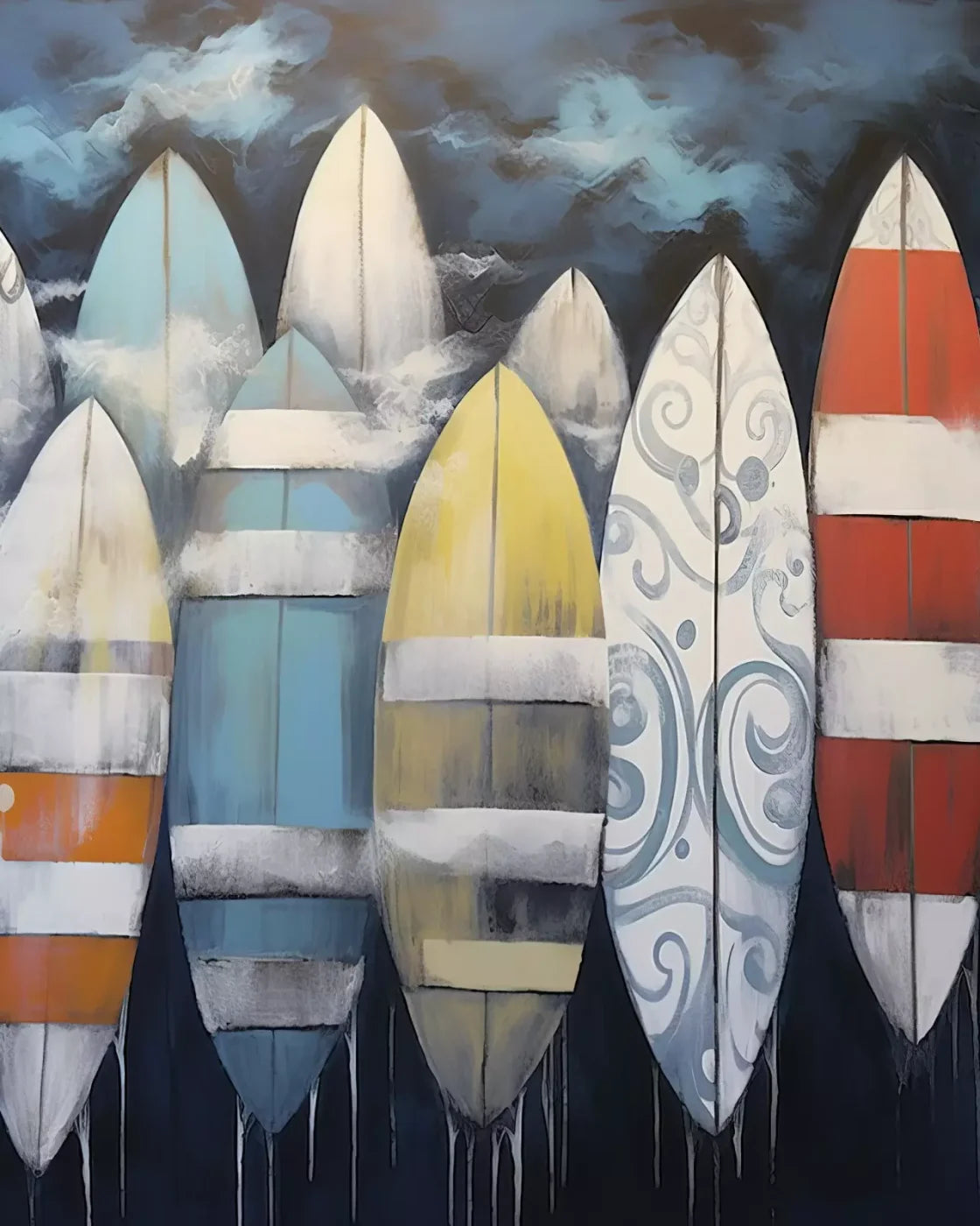 Surfs Up Iii 8’X10’ Fleece (96 X 120 Inch) Backdrop