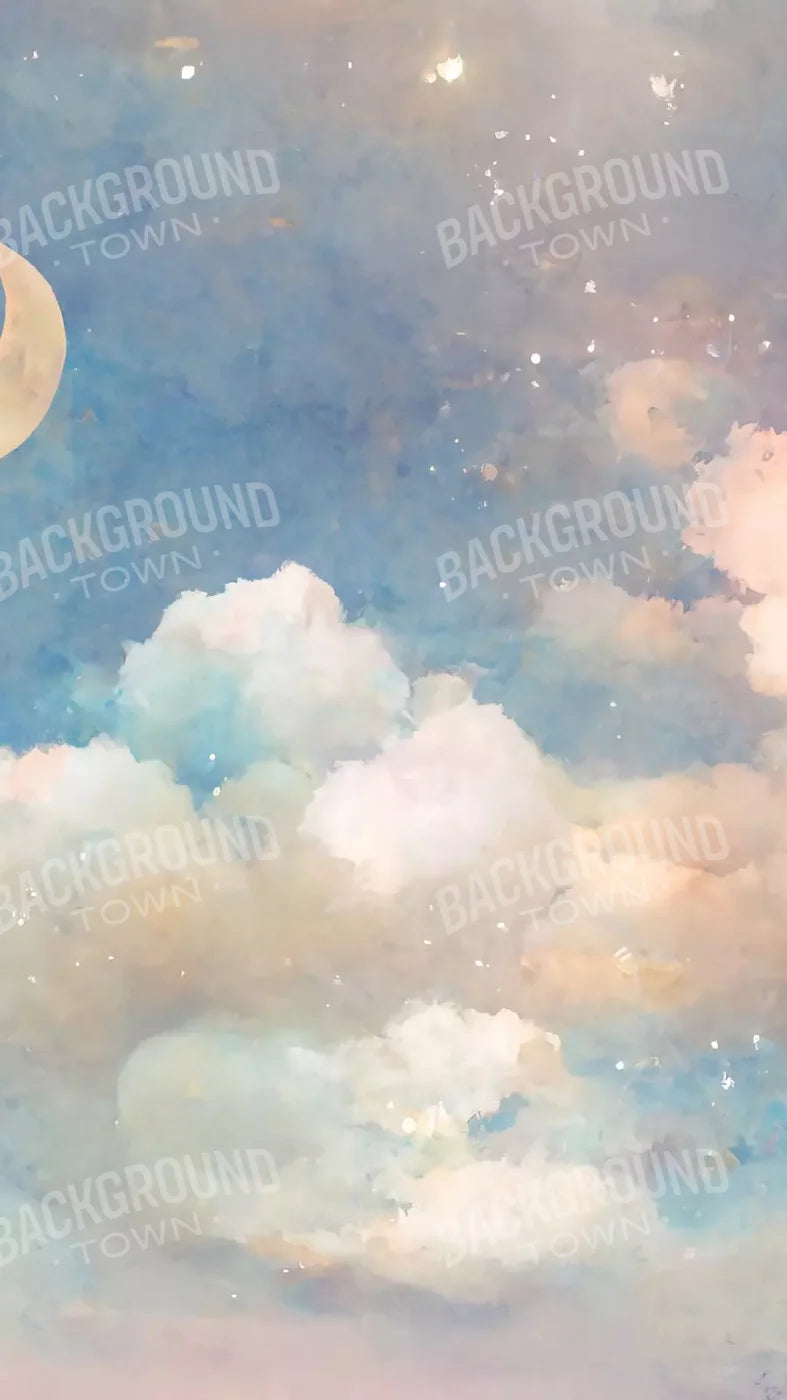 Sweet Dreams Blue 8X14 Ultracloth For Westcott X-Drop Pro ( 96 X 168 Inch ) Backdrop