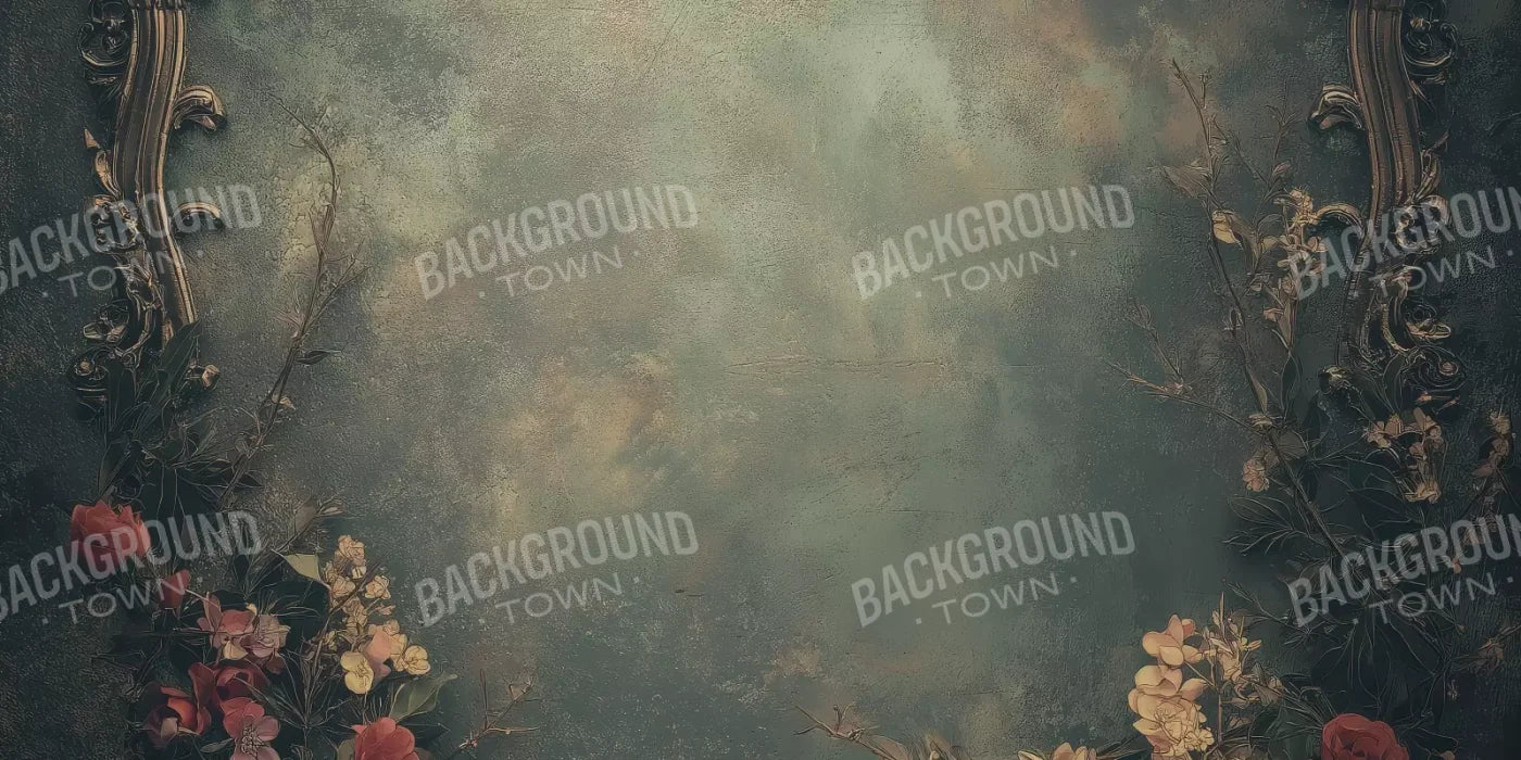 Swirly Flower Frame 20’x10’ UltraCloth (240 x 120 inch) Backdrop