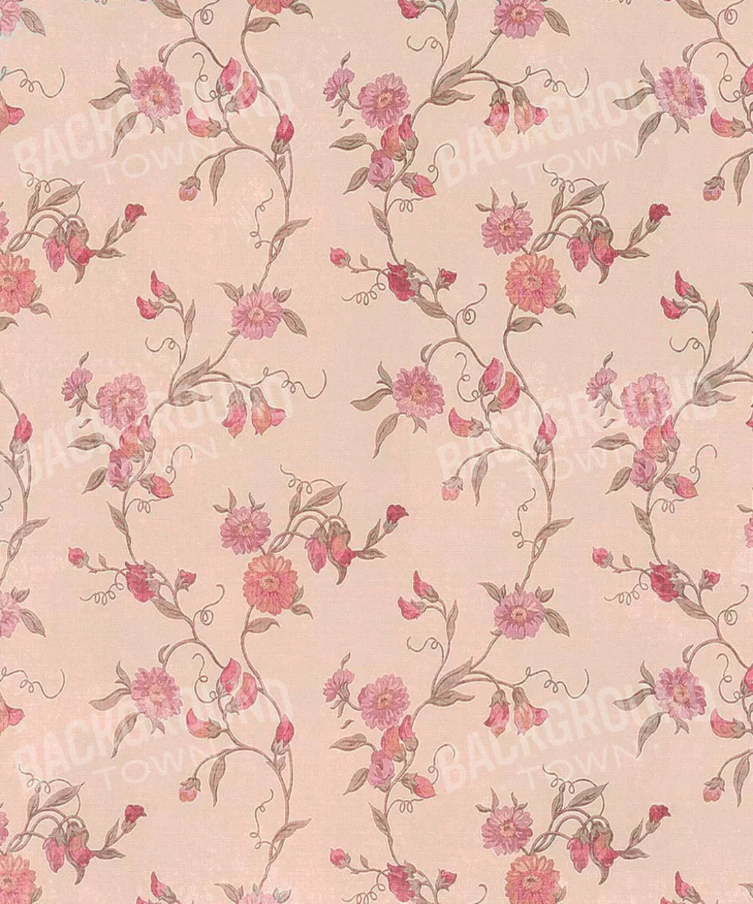 Pink Floral Backdrop for Photography