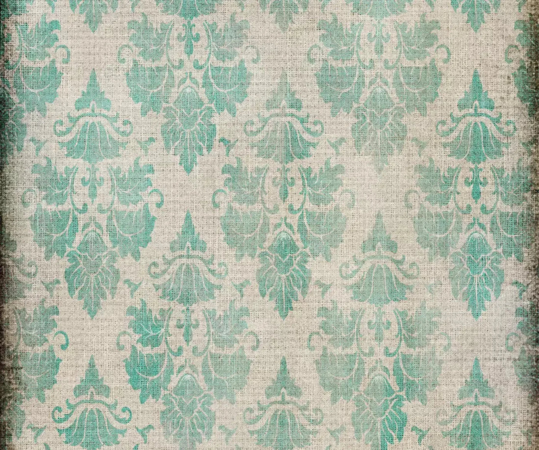 Teal Romance 5X42 Fleece ( 60 X 50 Inch ) Backdrop