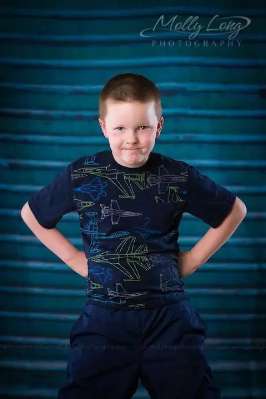 Blue Boudoir Backdrop for Photography