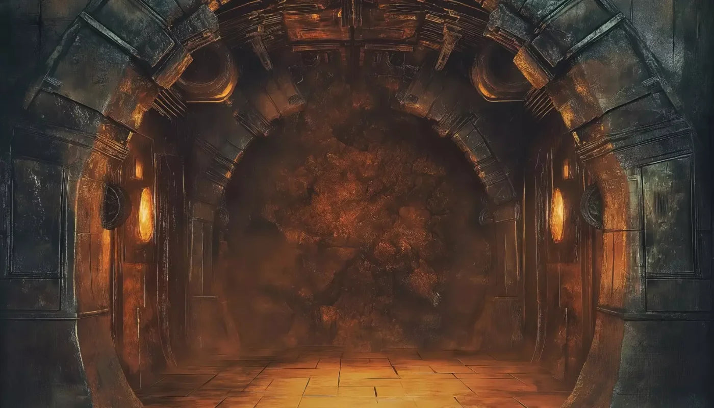 Temple Entrance 14’X8’ Ultracloth (168 X 96 Inch) Backdrop