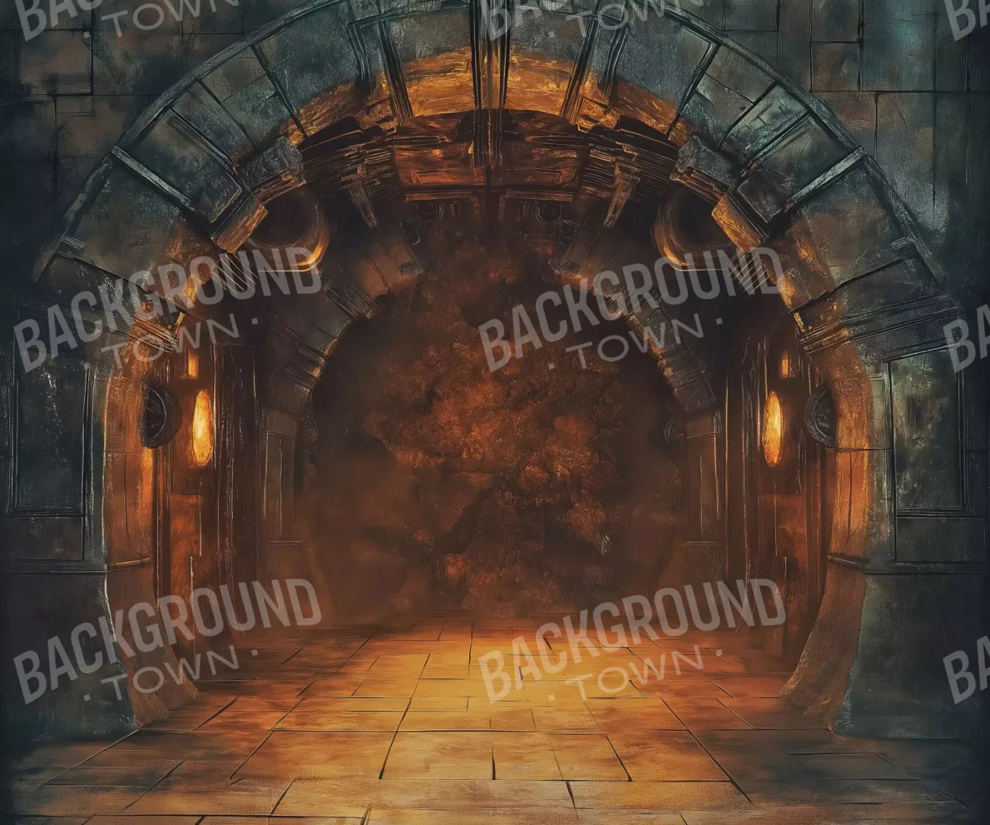 Temple Entrance 5’X4’2 Fleece (60 X 50 Inch) Backdrop