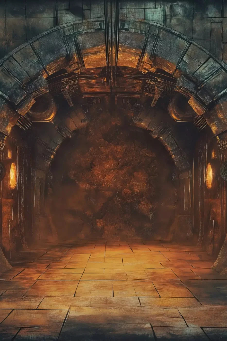 Temple Entrance 8’X12’ Ultracloth (96 X 144 Inch) Backdrop