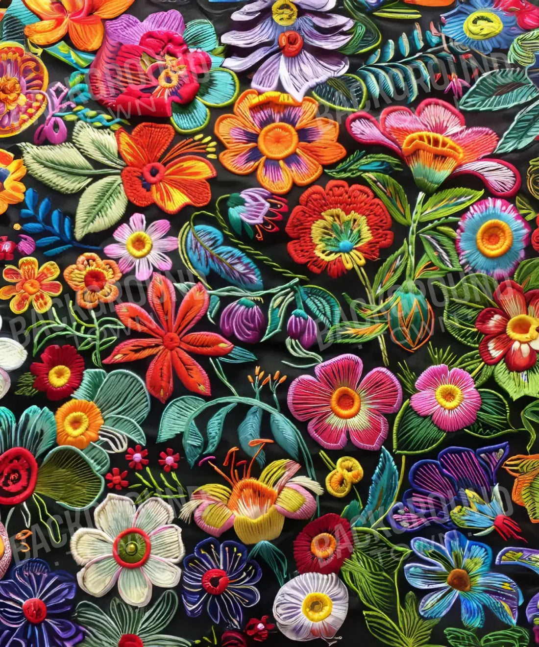 Multi-Color , Floral Backdrop for Photography