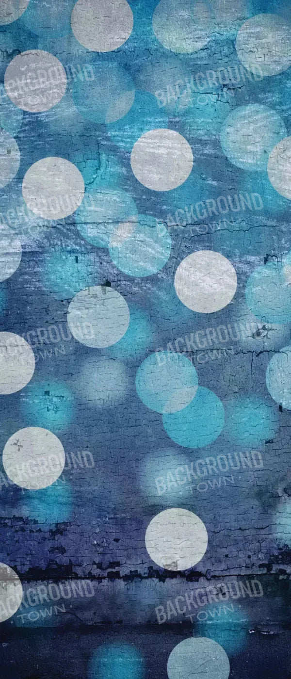 Textured Blue Bokeh 5X12 Ultracloth For Westcott X-Drop ( 60 X 144 Inch ) Backdrop