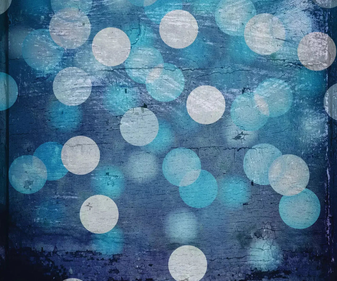 Textured Blue Bokeh 5X42 Fleece ( 60 X 50 Inch ) Backdrop