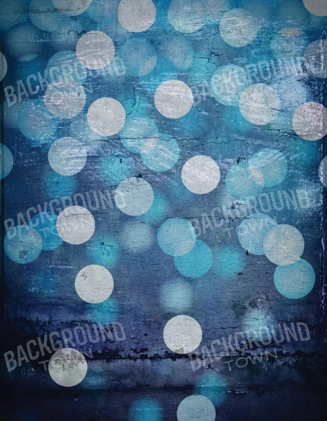 Textured Blue Bokeh 6X8 Fleece ( 72 X 96 Inch ) Backdrop