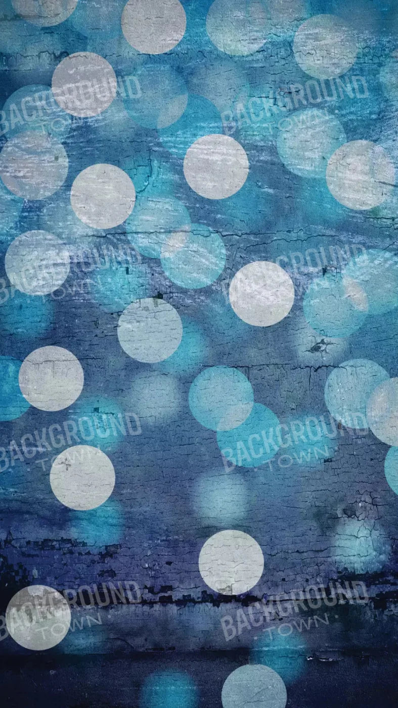 Textured Blue Bokeh 8X14 Ultracloth ( 96 X 168 Inch ) Backdrop