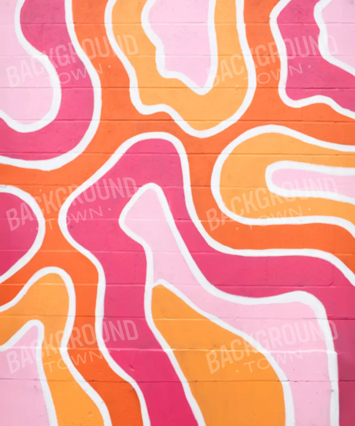 Wall, Pink. Orange Backdrop for Photography