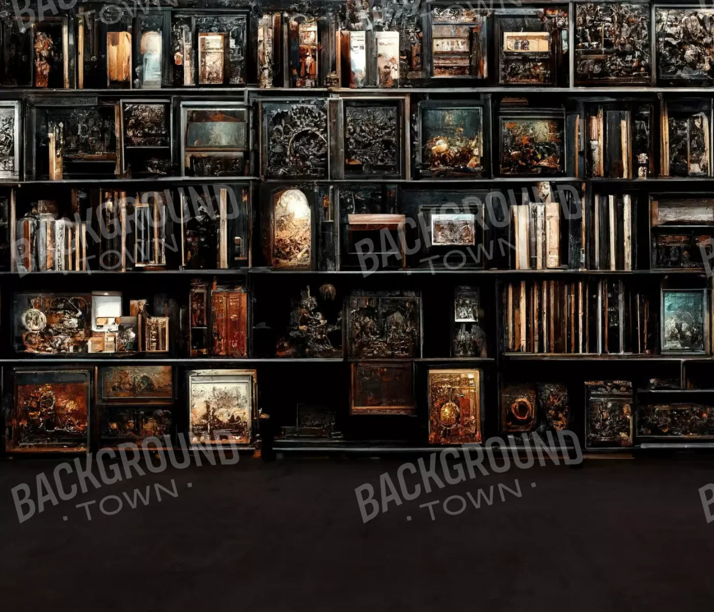 The Crypt Library 2 12’X10’ Ultracloth (144 X 120 Inch) Backdrop