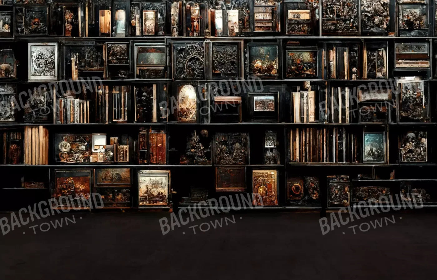 The Crypt Library 2 12’X8’ Ultracloth (144 X 96 Inch) Backdrop