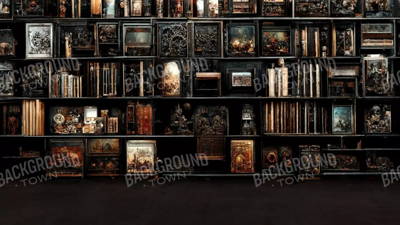 The Crypt Library 2 14’X8’ Ultracloth (168 X 96 Inch) Backdrop