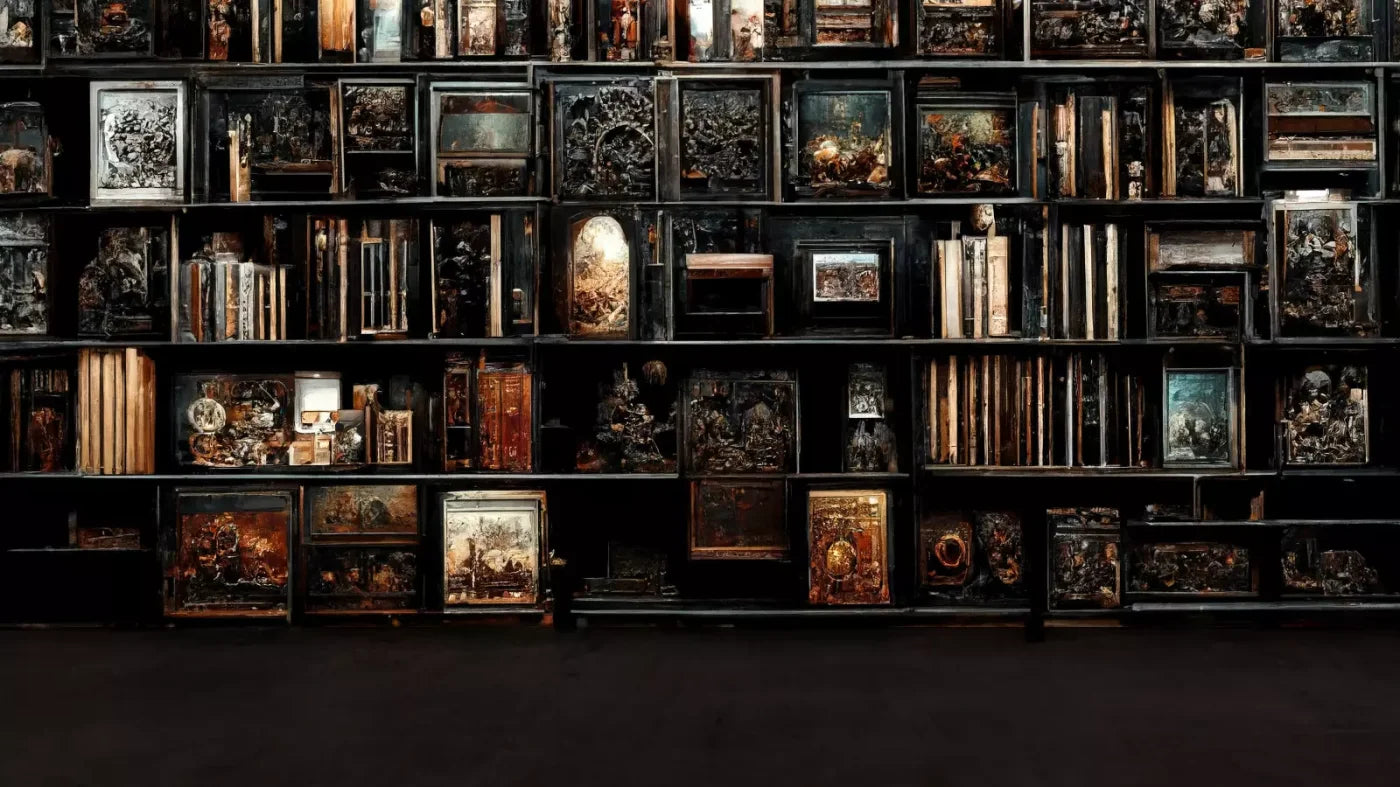 The Crypt Library 2 14’X8’ Ultracloth (168 X 96 Inch) Backdrop
