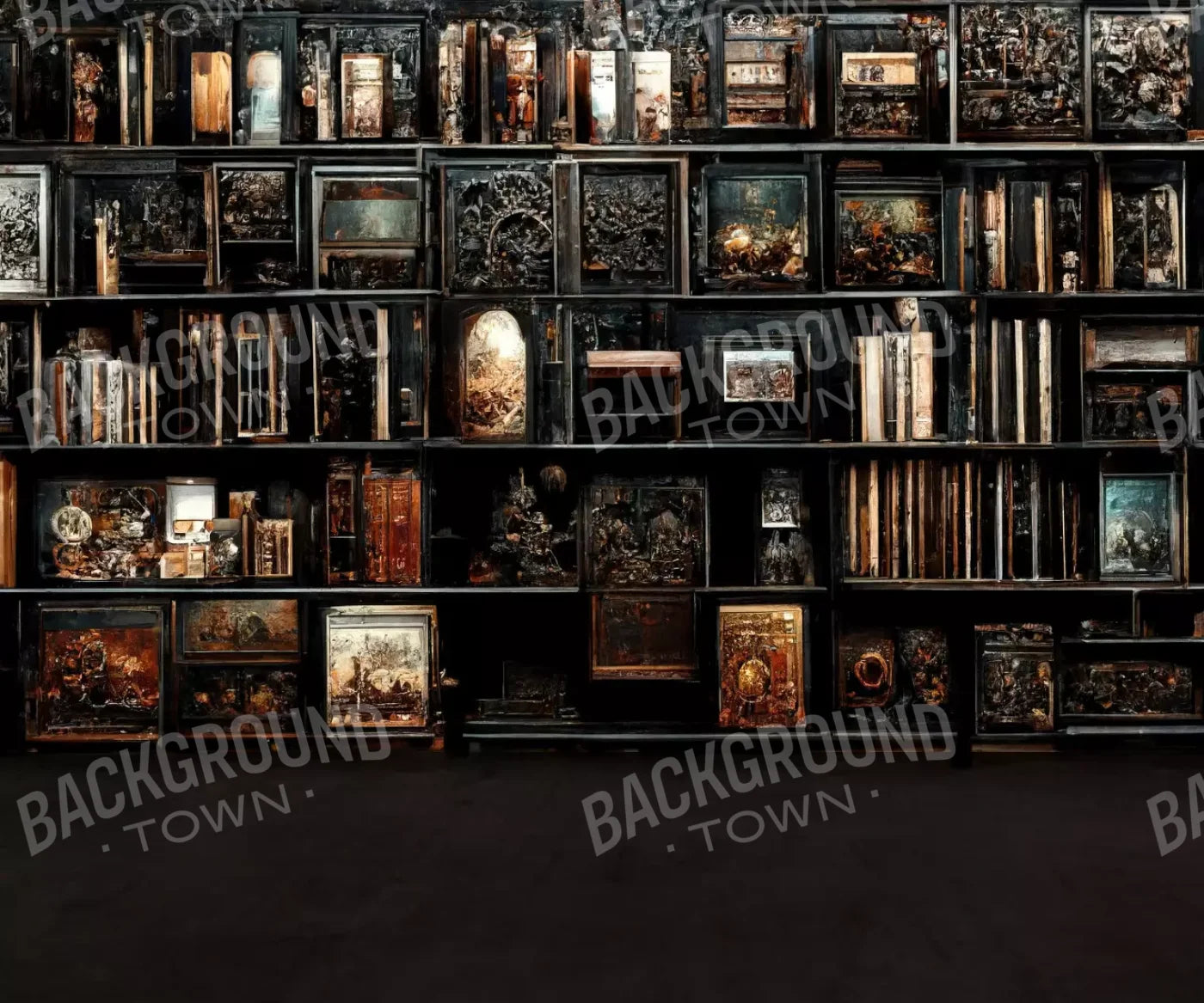 Black Urban Grunge Backdrop for Photography