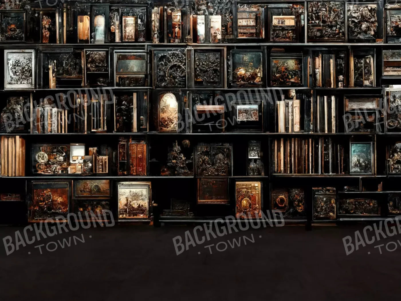 The Crypt Library 2 7’X5’ Ultracloth (84 X 60 Inch) Backdrop