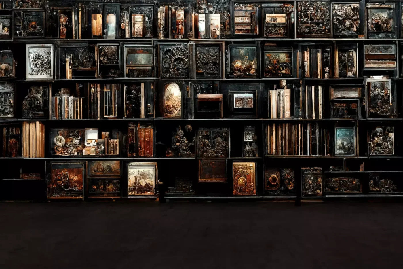 The Crypt Library 2 8’X5’ Ultracloth (96 X 60 Inch) Backdrop