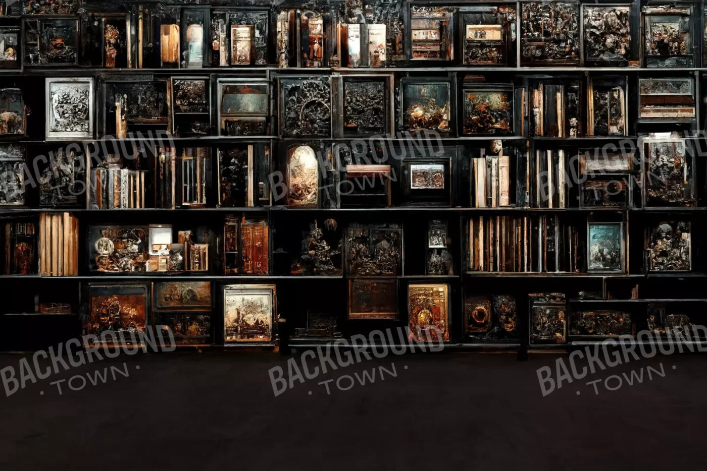The Crypt Library 2 8’X5’ Ultracloth (96 X 60 Inch) Backdrop
