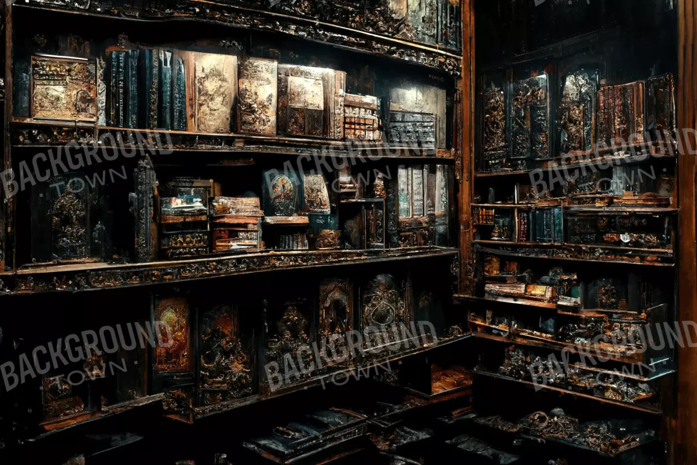 The Crypt Library 8’X5’ Ultracloth (96 X 60 Inch) Backdrop