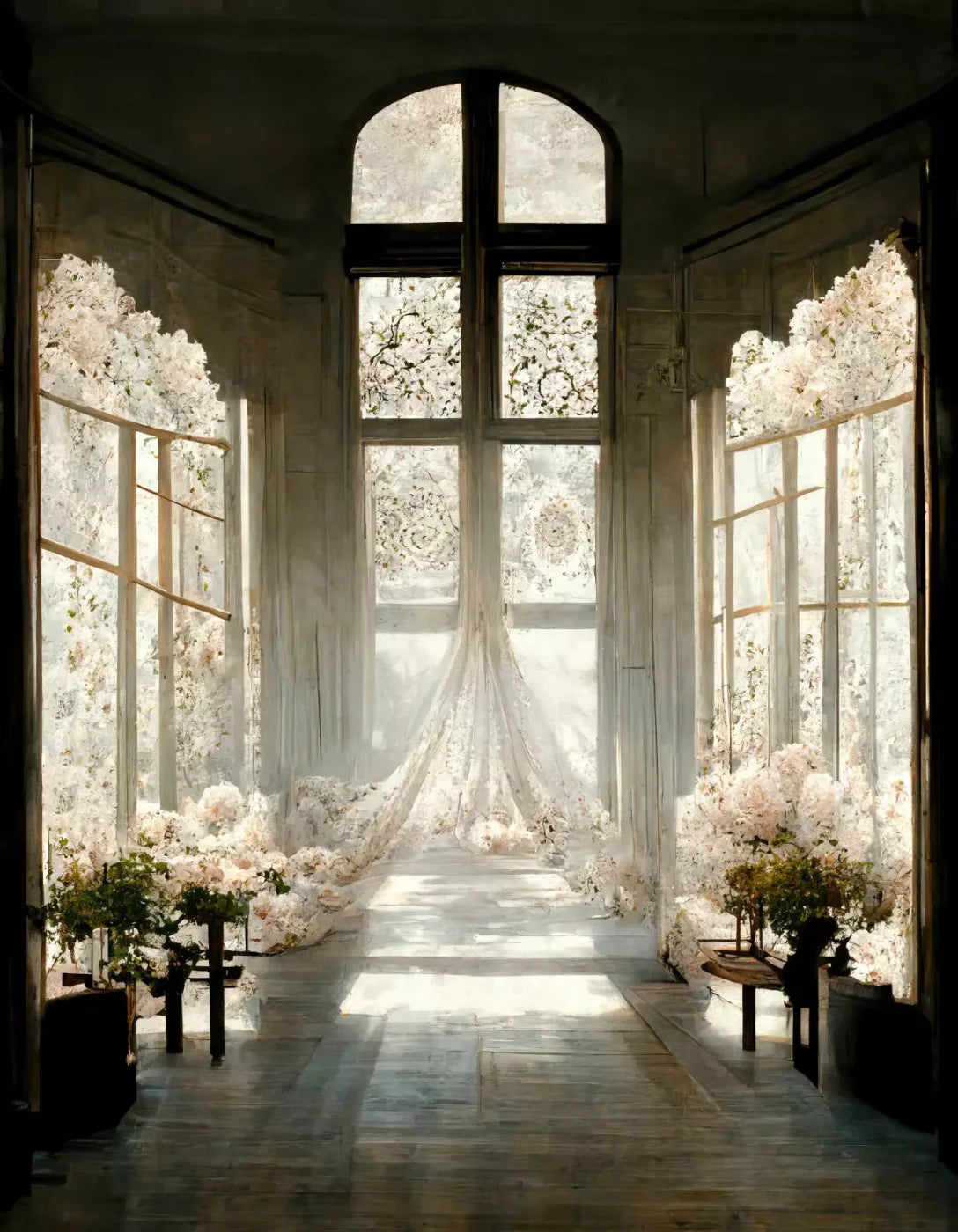 The Entryway 6’X8’ Fleece (72 X 96 Inch) Backdrop