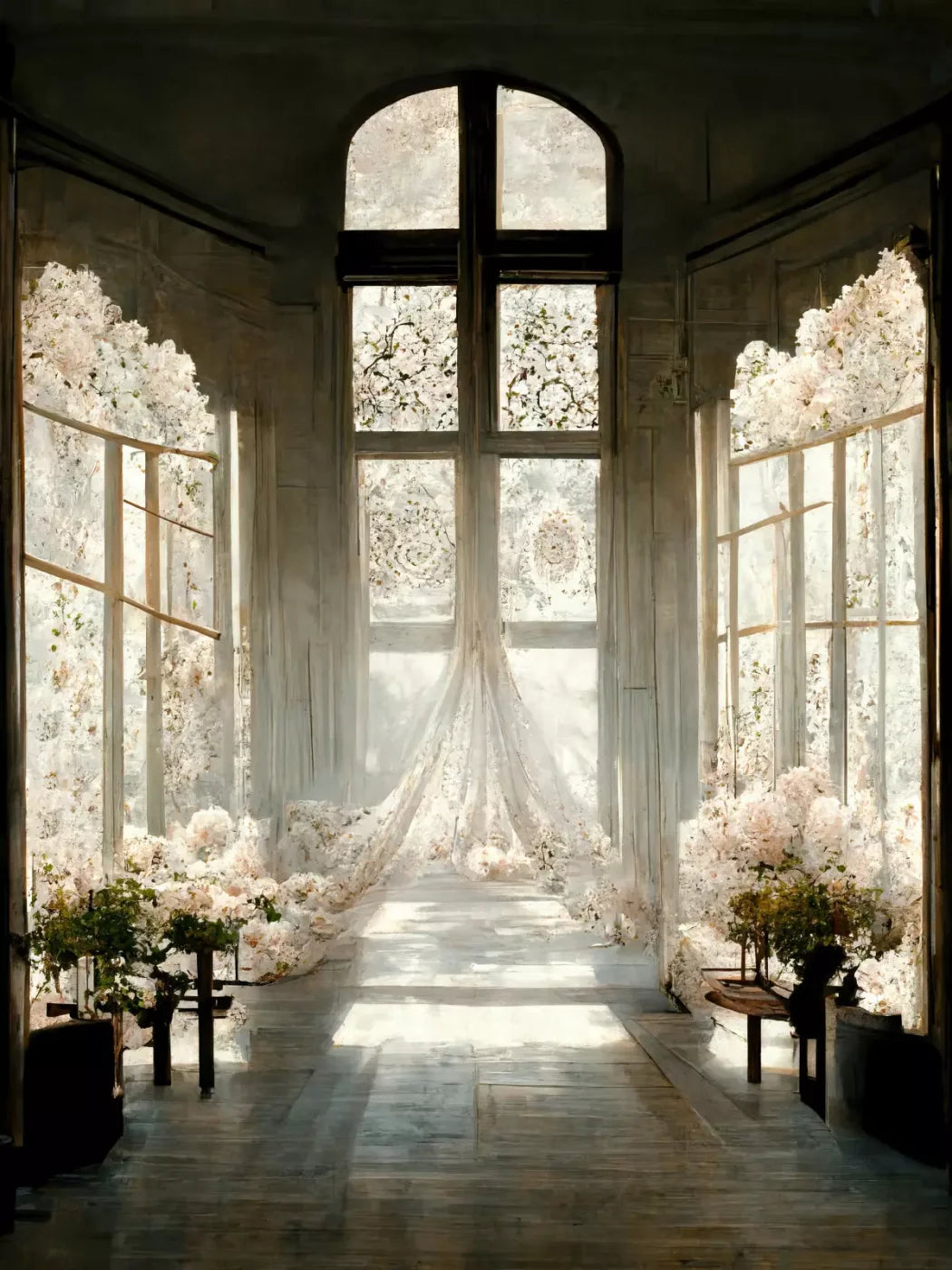 The Entryway 8’X10’ Fleece (96 X 120 Inch) Backdrop