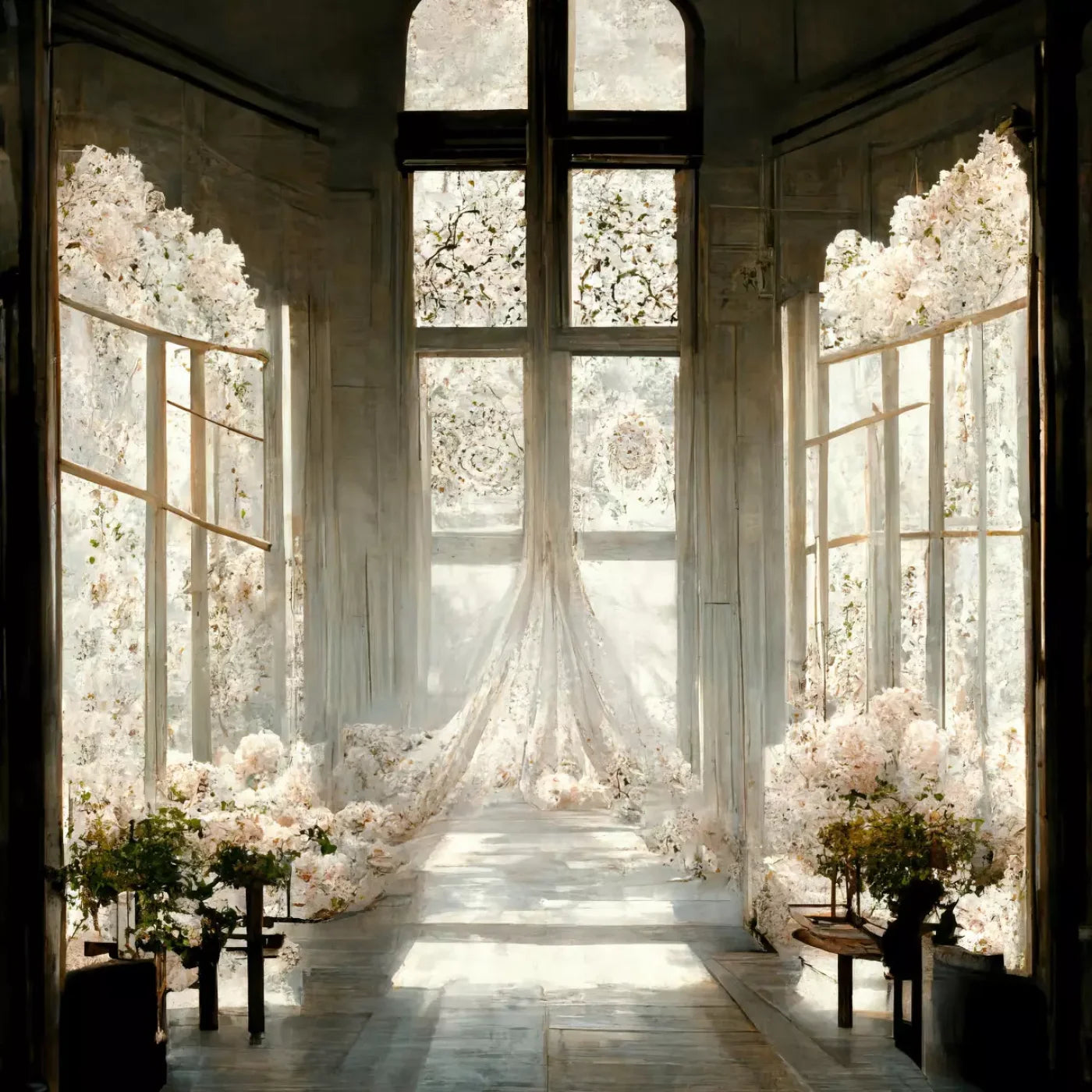 The Entryway 8’X8’ Fleece (96 X Inch) Backdrop