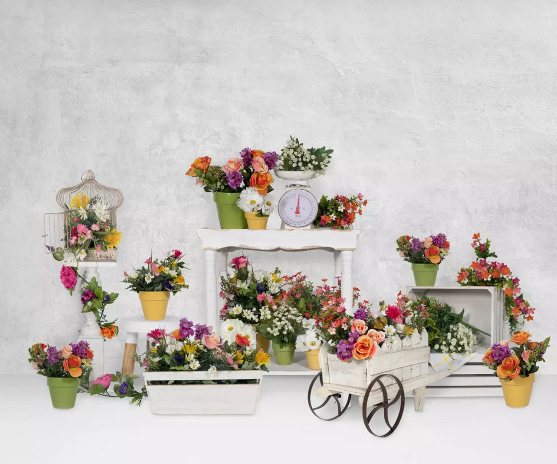 The Flowershop 5’X4’2’ Fleece (60 X 50 Inch) Backdrop