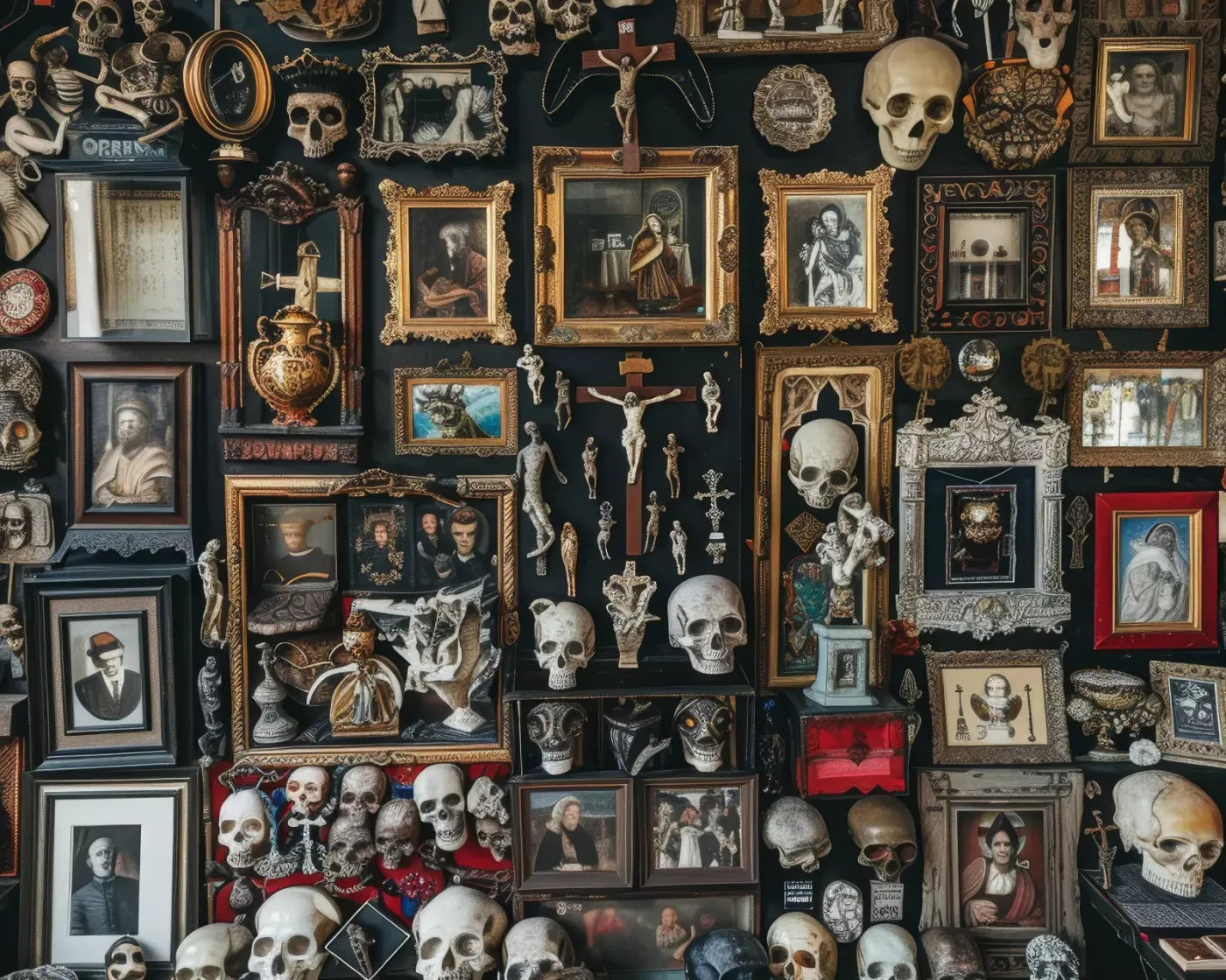 The Skeleton Photo Room 10’X8’ Fleece (120 X 96 Inch) Backdrop