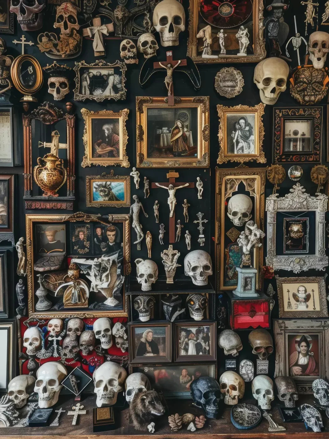 The Skeleton Photo Room 6’X8’ Fleece (72 X 96 Inch) Backdrop