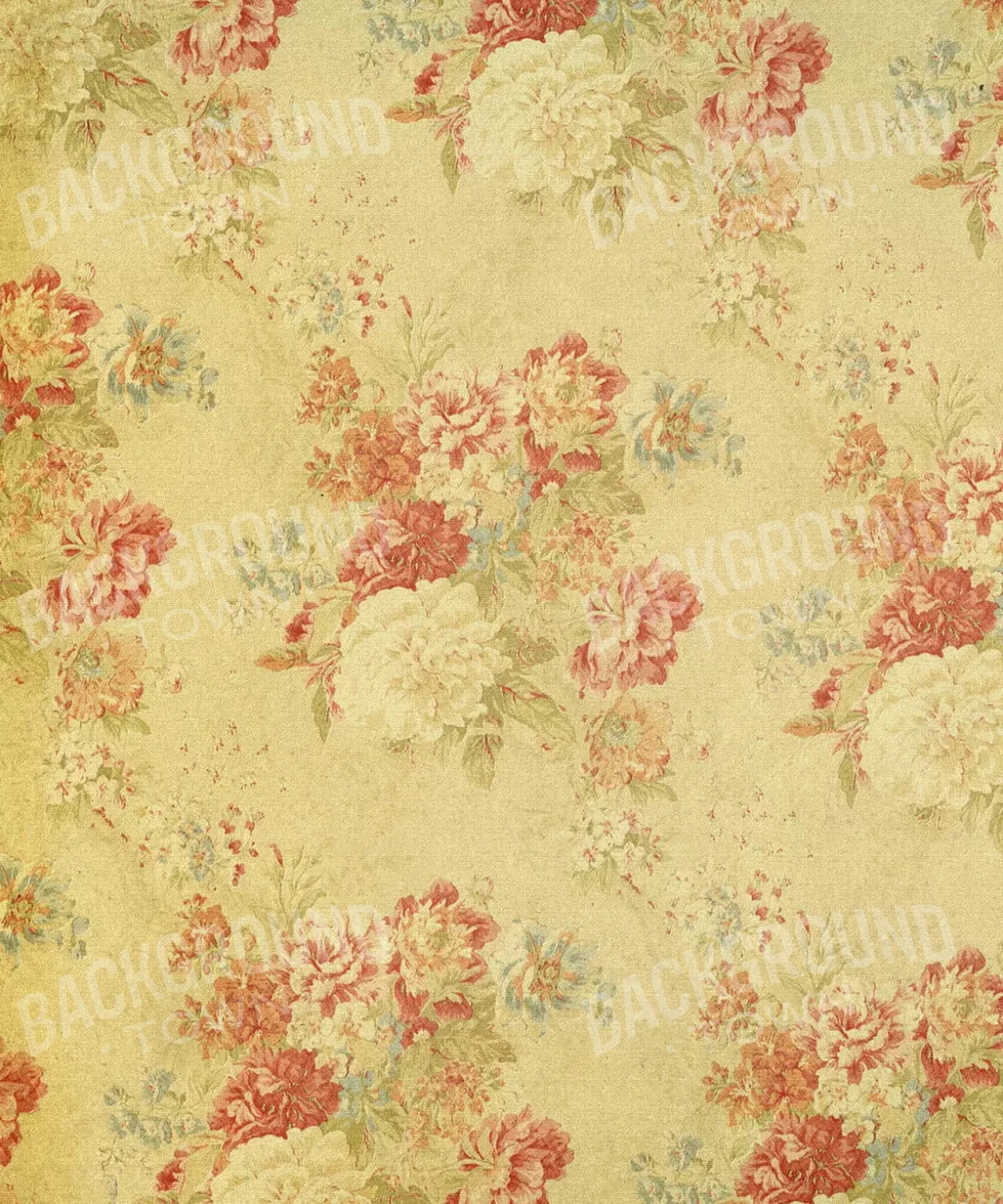 Yellow Floral Backdrop for Photography