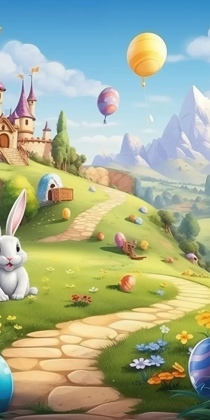Thumper Easter Trail Backdrop