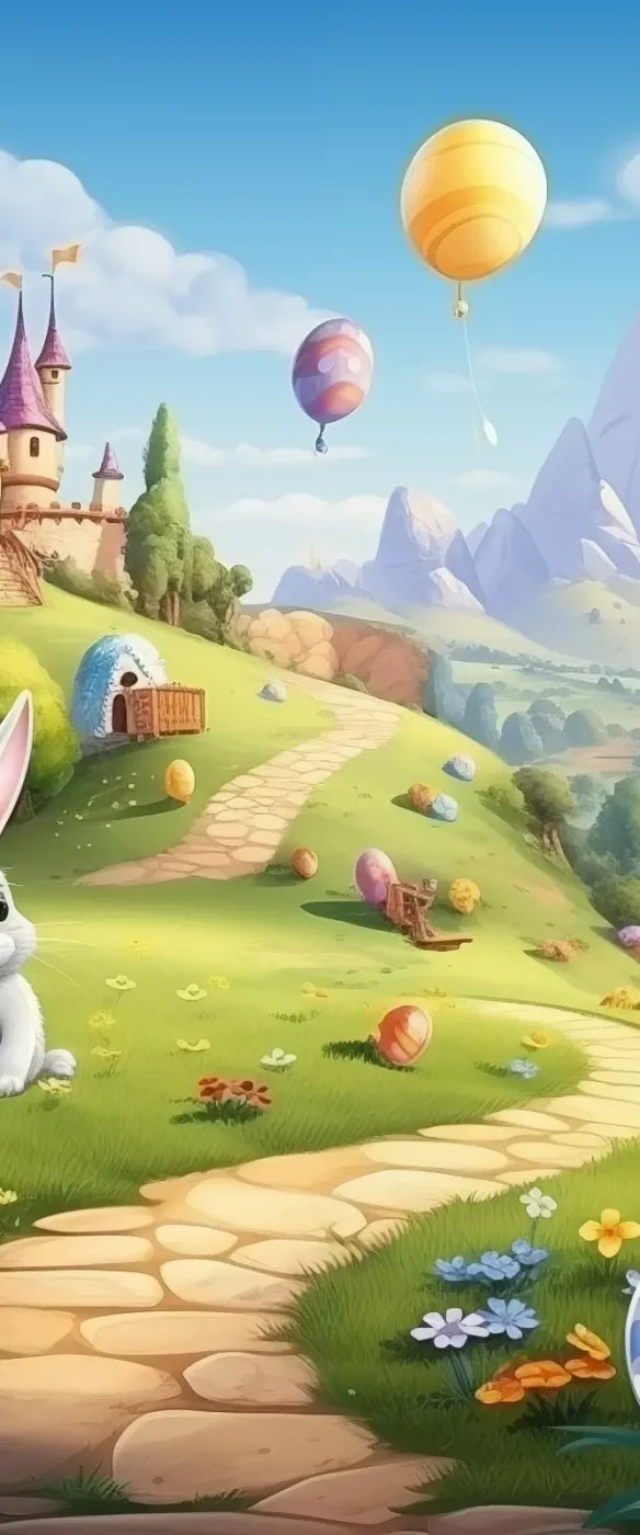 Thumper Easter Trail Backdrop