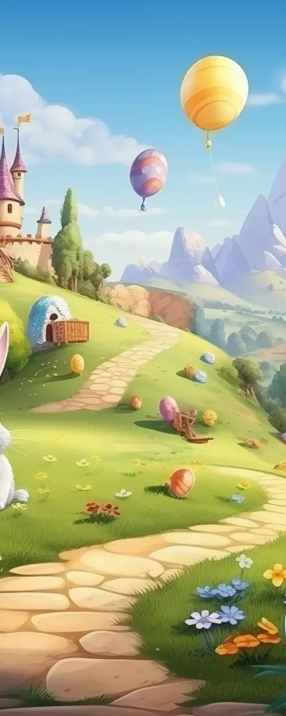 Thumper Easter Trail Backdrop