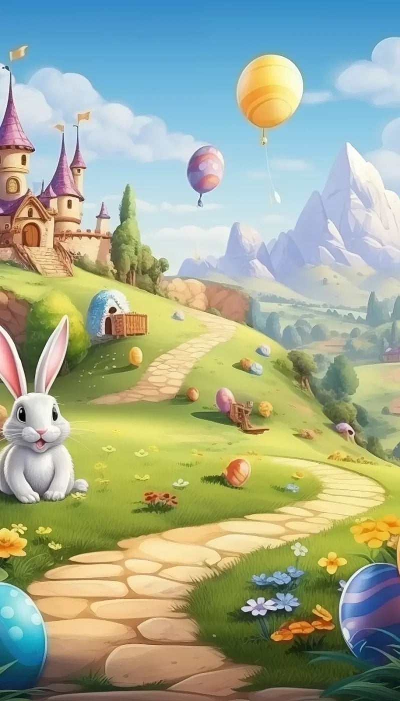 Thumper Easter Trail Backdrop