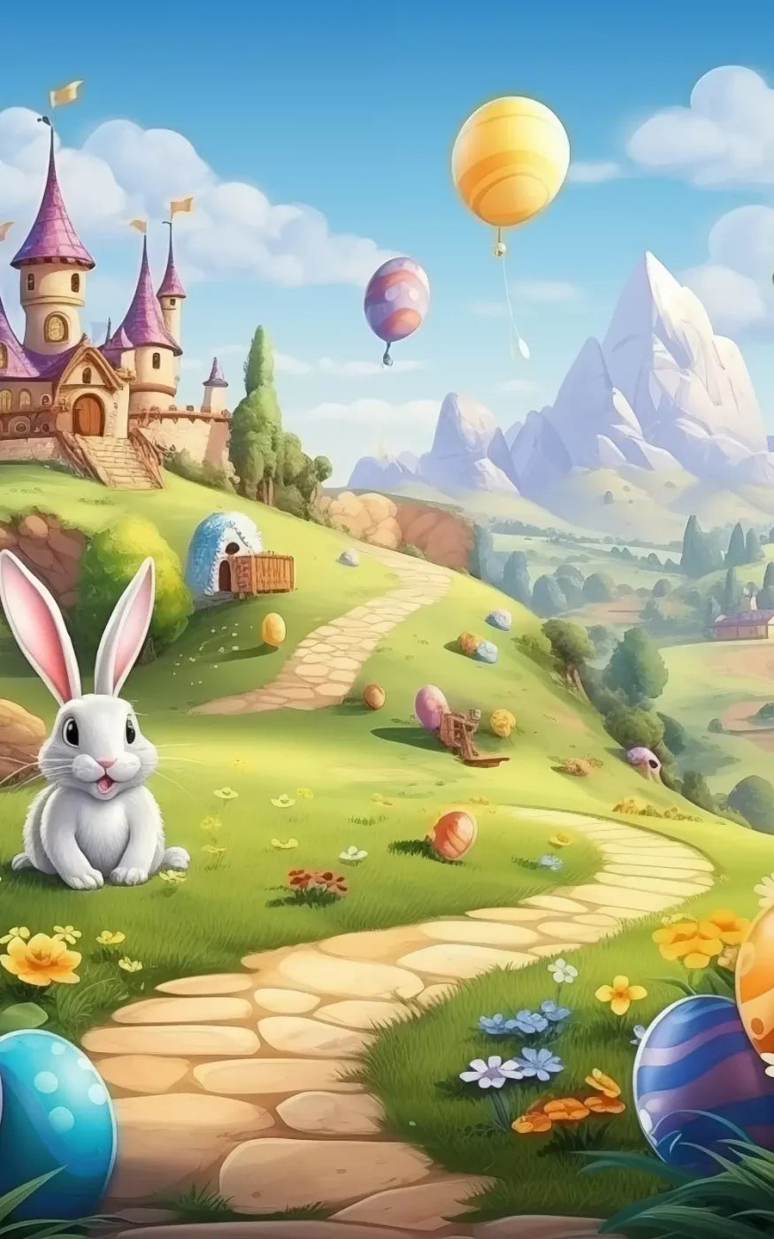Thumper Easter Trail Backdrop